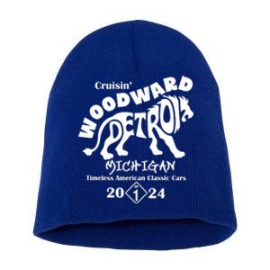 Cruisin Woodward Detroit Michigan Timeless American Classic Cars 2024 M1 Short Acrylic Beanie