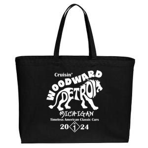 Cruisin Woodward Detroit Michigan Timeless American Classic Cars 2024 M1 Cotton Canvas Jumbo Tote