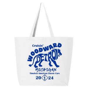 Cruisin Woodward Detroit Michigan Timeless American Classic Cars 2024 M1 25L Jumbo Tote