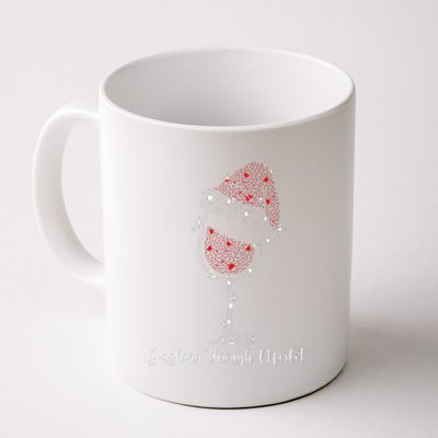 Christmas Wine Dashing Through Merlot Coffee Mug