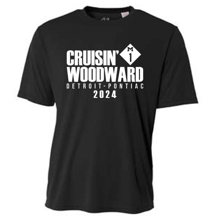 Cruisin Woodward Detroit To Pontiac 2024 M1 Ave Classic Car Cruise Cooling Performance Crew T-Shirt