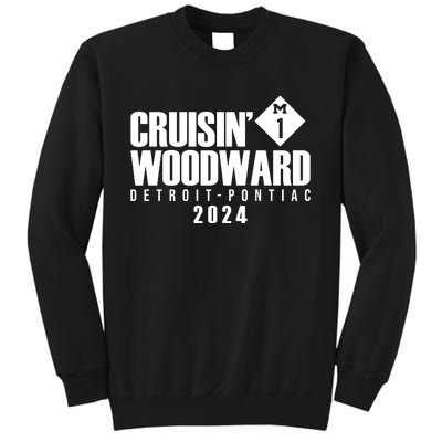 Cruisin Woodward Detroit To Pontiac 2024 M1 Ave Classic Car Cruise Sweatshirt