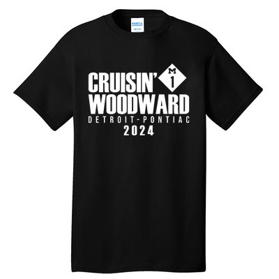 Cruisin Woodward Detroit To Pontiac 2024 M1 Ave Classic Car Cruise Tall T-Shirt