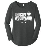 Cruisin Woodward Detroit To Pontiac 2024 M1 Ave Classic Car Cruise Women's Perfect Tri Tunic Long Sleeve Shirt