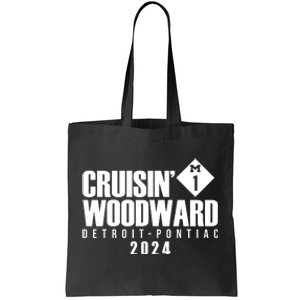 Cruisin Woodward Detroit To Pontiac 2024 M1 Ave Classic Car Cruise Tote Bag