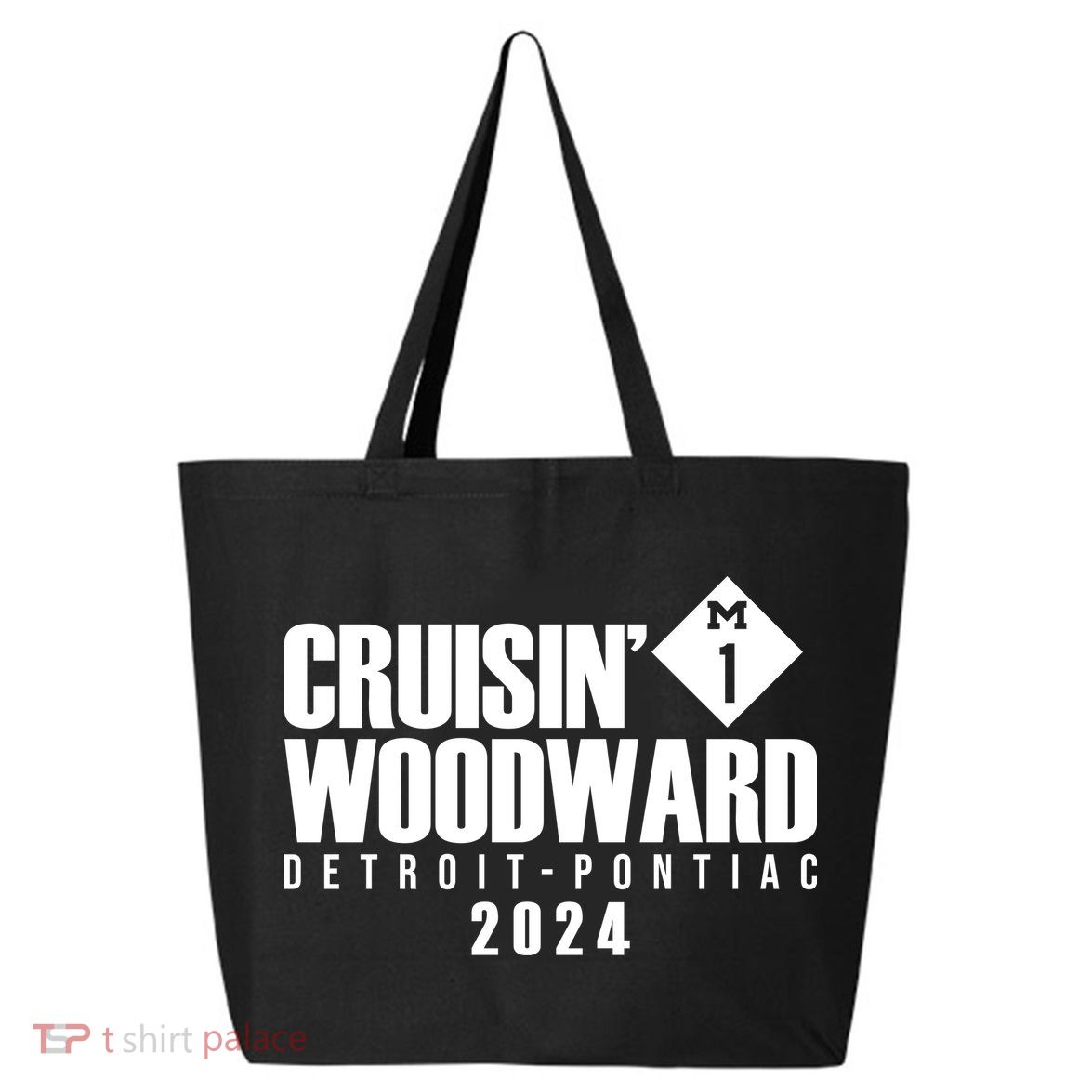 Cruisin Woodward Detroit To Pontiac 2024 M1 Ave Classic Car Cruise 25L Jumbo Tote