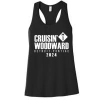 Cruisin Woodward Detroit To Pontiac 2024 M1 Ave Classic Car Cruise Women's Racerback Tank