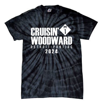 Cruisin Woodward Detroit To Pontiac 2024 M1 Ave Classic Car Cruise Tie-Dye T-Shirt