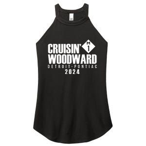 Cruisin Woodward Detroit To Pontiac 2024 M1 Ave Classic Car Cruise Women's Perfect Tri Rocker Tank