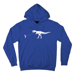 Child With Dinosaur On Leash Freedom Equality Irony Gift Hoodie