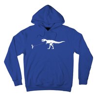 Child With Dinosaur On Leash Freedom Equality Irony Gift Hoodie