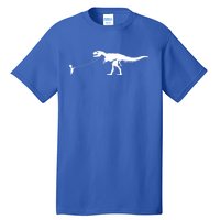 Child With Dinosaur On Leash Freedom Equality Irony Gift Tall T-Shirt