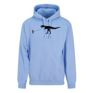 Child With Dinosaur On Leash Freedom Equality Irony Gift Unisex Surf Hoodie