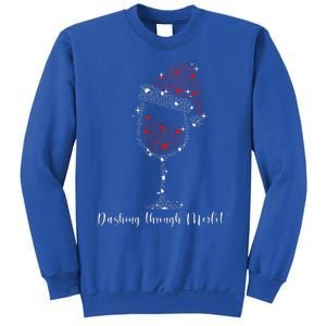 Christmas Wine Dashing Through Merlot Sweatshirt