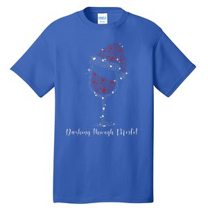 Christmas Wine Dashing Through Merlot Tall T-Shirt