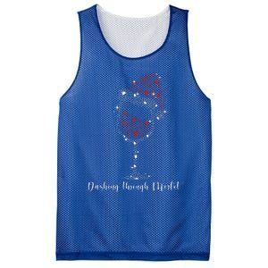 Christmas Wine Dashing Through Merlot Mesh Reversible Basketball Jersey Tank