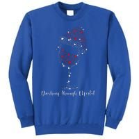 Christmas Wine Dashing Through Merlot Tall Sweatshirt