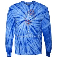 Christmas Wine Dashing Through Merlot Tie-Dye Long Sleeve Shirt