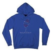 Christmas Wine Dashing Through Merlot Tall Hoodie