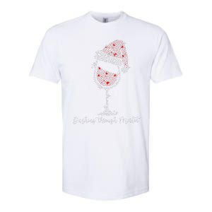 Christmas Wine Dashing Through Merlot Softstyle CVC T-Shirt