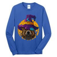 Corgi Witch Dog Funny Halloween Costume Creepy Moon Gift Tall Long Sleeve T-Shirt