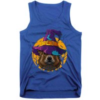 Corgi Witch Dog Funny Halloween Costume Creepy Moon Gift Tank Top