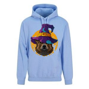 Corgi Witch Dog Funny Halloween Costume Creepy Moon Gift Unisex Surf Hoodie