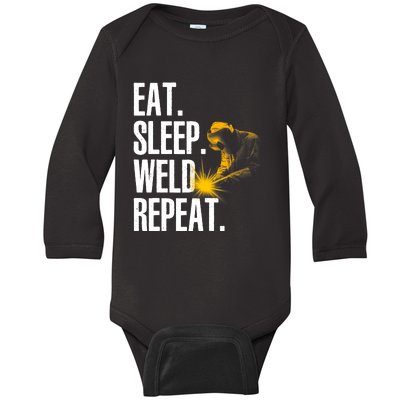 Cool Welding Design For Welder Welding Weld Lover Baby Long Sleeve Bodysuit