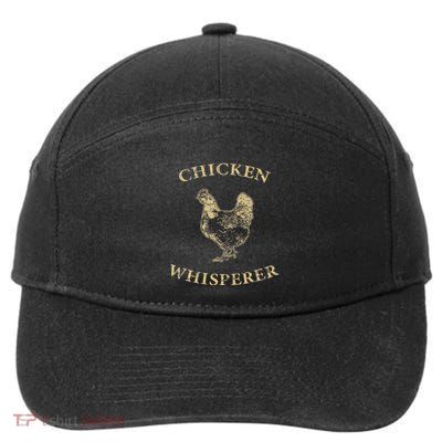 Chicken Whisperer Distressed Poultry Farmer 7-Panel Snapback Hat