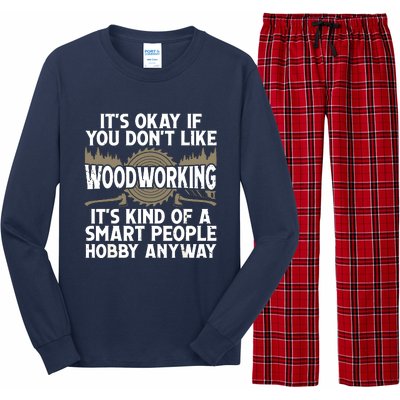 Cool Woodworking Design For Men Women Woodworker Wood Carver Long Sleeve Pajama Set