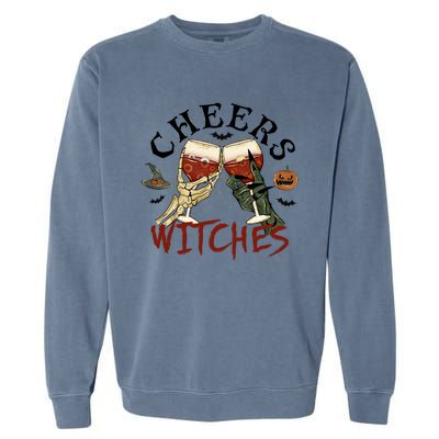 Cheers Witches Drink Witch Halloween Witch Drinking Party Gift Garment-Dyed Sweatshirt