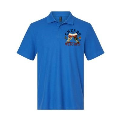 Cheers Witches Drink Witch Halloween Witch Drinking Party Gift Softstyle Adult Sport Polo