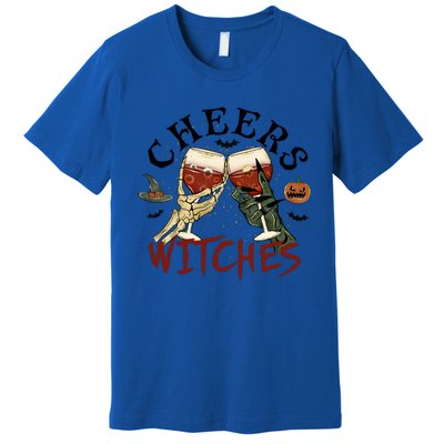 Cheers Witches Drink Witch Halloween Witch Drinking Party Gift Premium T-Shirt