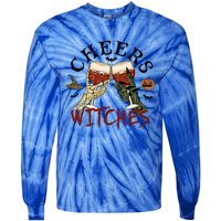 Cheers Witches Drink Witch Halloween Witch Drinking Party Gift Tie-Dye Long Sleeve Shirt