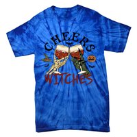 Cheers Witches Drink Witch Halloween Witch Drinking Party Gift Tie-Dye T-Shirt