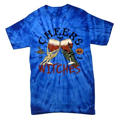 Cheers Witches Drink Witch Halloween Witch Drinking Party Gift Tie-Dye T-Shirt