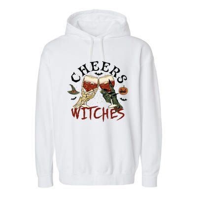 Cheers Witches Drink Witch Halloween Witch Drinking Party Gift Garment-Dyed Fleece Hoodie