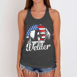 Cool Welder Design For Welding Weld Metal Welder Women's Knotted Racerback Tank