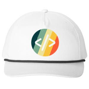 Cool Web Developer Art For HTML Programmer Lovers Snapback Five-Panel Rope Hat