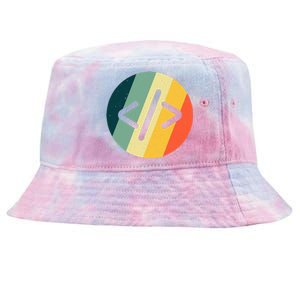 Cool Web Developer Art For HTML Programmer Lovers Tie-Dyed Bucket Hat