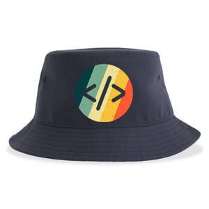 Cool Web Developer Art For HTML Programmer Lovers Sustainable Bucket Hat