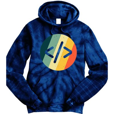 Cool Web Developer Art For HTML Programmer Lovers Tie Dye Hoodie