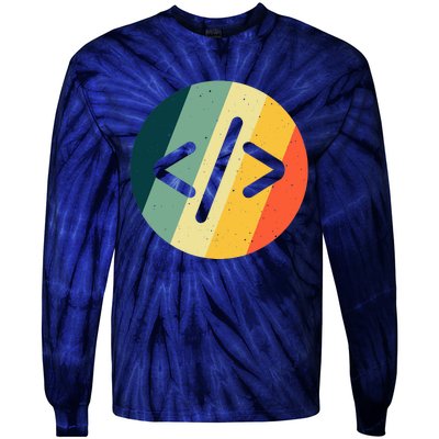 Cool Web Developer Art For HTML Programmer Lovers Tie-Dye Long Sleeve Shirt