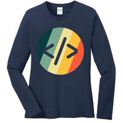 Cool Web Developer Art For HTML Programmer Lovers Ladies Long Sleeve Shirt