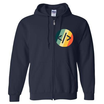 Cool Web Developer Art For HTML Programmer Lovers Full Zip Hoodie