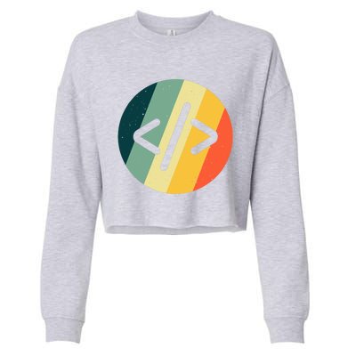 Cool Web Developer Art For HTML Programmer Lovers Cropped Pullover Crew