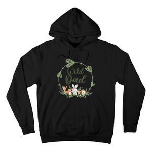 Cute Wild Dad Wreath Zoo Leopard Birthday Safari Jungle Animal Gift Tall Hoodie