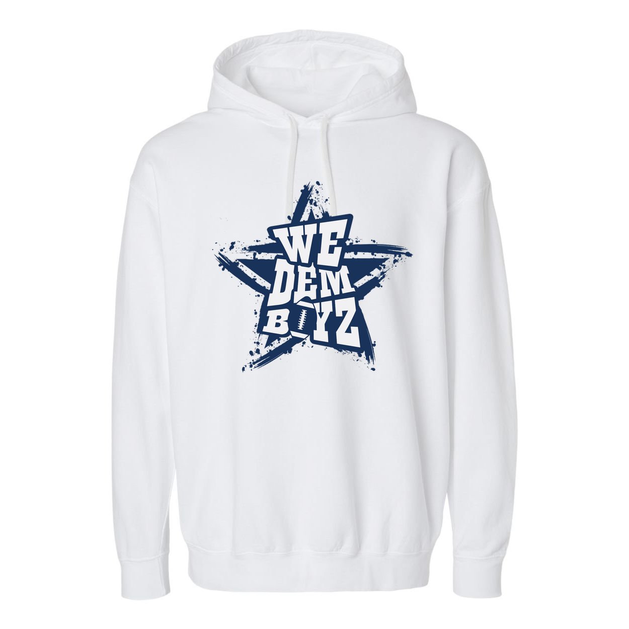 Cowboys We Dem Boyz Grunge Star Garment-Dyed Fleece Hoodie
