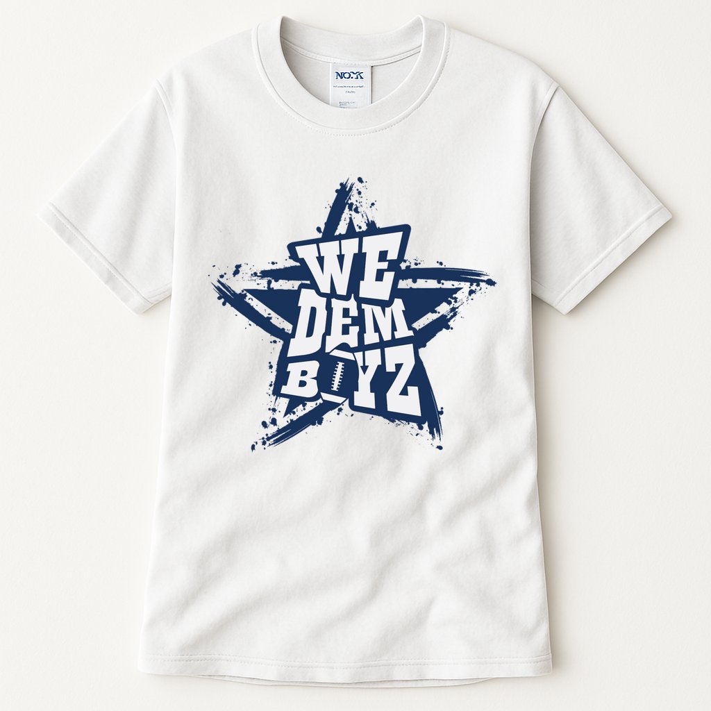 Cowboys We Dem Boyz Grunge Star Tall T-Shirt