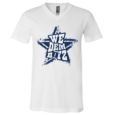 Cowboys We Dem Boyz Grunge Star V-Neck T-Shirt